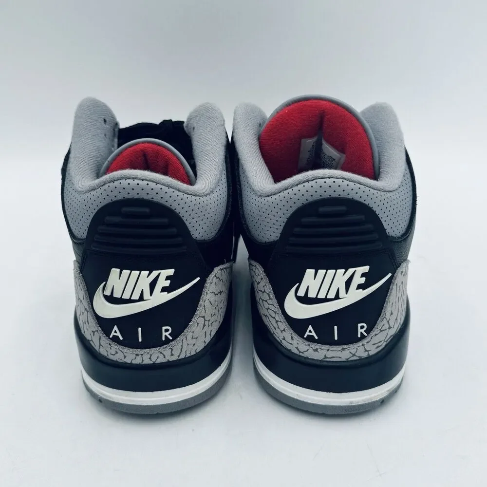 Jordan 3 Black Cement 2024 Men's Size 8.5 DN3707-010 Gently Worn Nice Pre-Owned